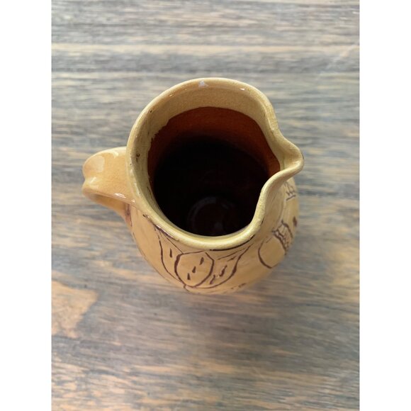 Hand-Carved Williamsburg Pottery Cobalt Salt Glaze Pitcher Circa 1750 Lightfoot - Picture 3 of 6